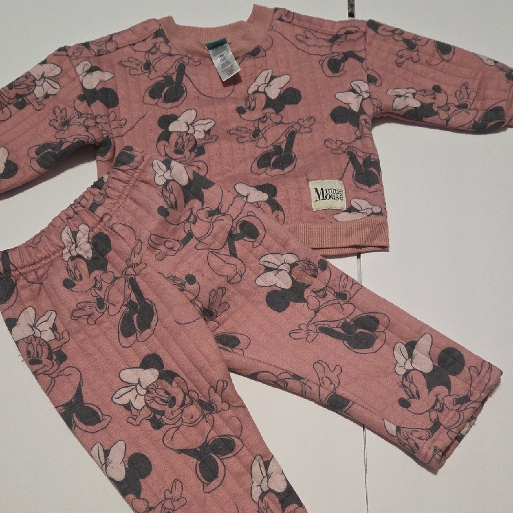 Disney Pink Minnie Mouse Pajama Set